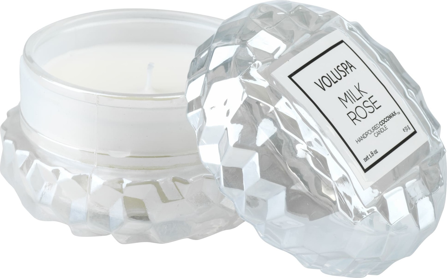 10664220 VOLUSPA Ароматическая свеча Voluspa "Молочная роза", 51гр 