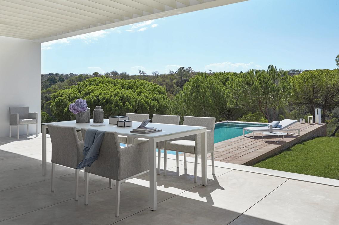 MNST621 Шезлонг лава дымчатый лотос Manutti Liner - Вид №1