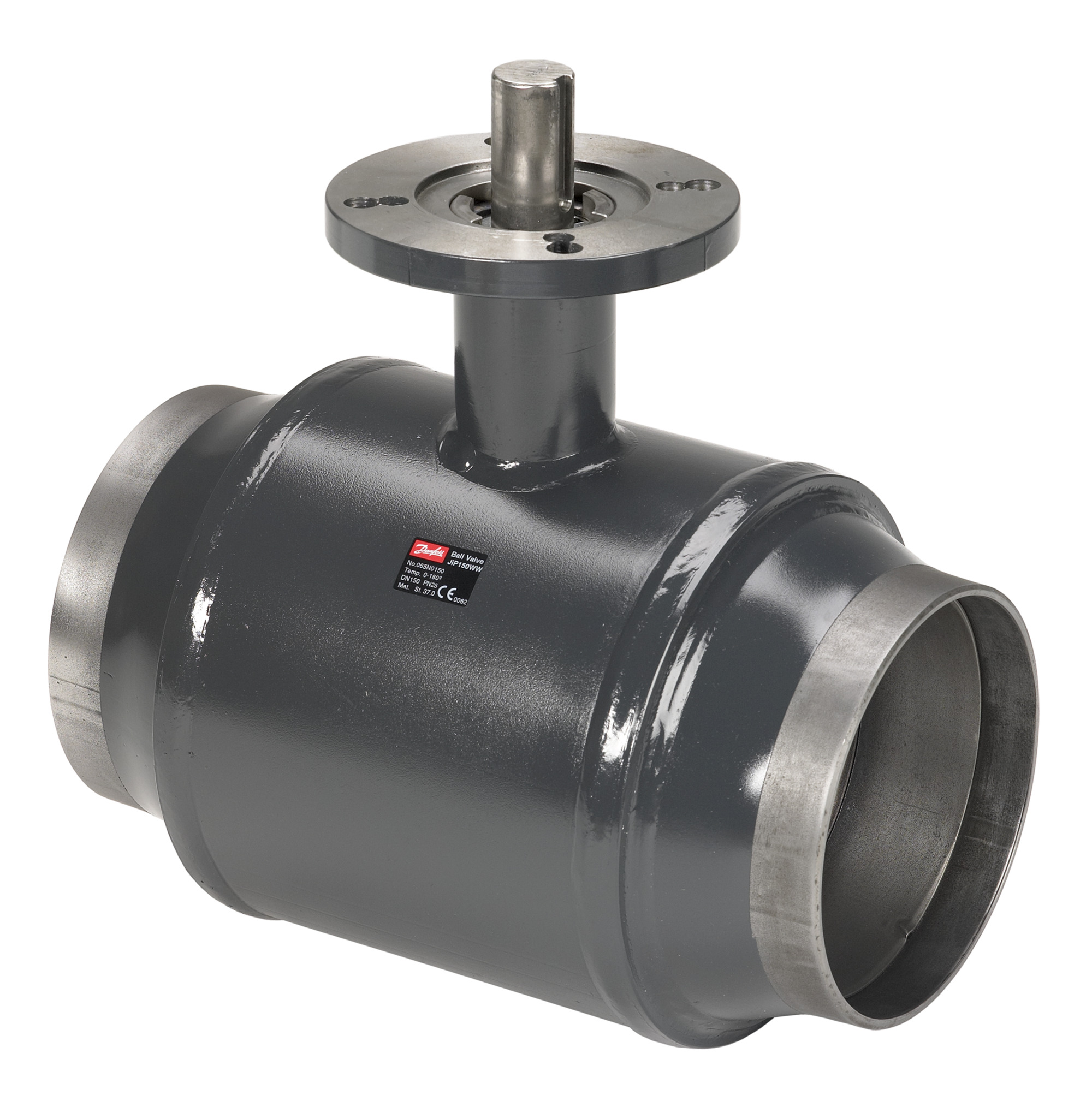 Danfoss JiP цельносварные из углеродистой стали с полным проходом (PN 16/25/40) JIP FF Кран шар полнопр Ду350 Ру25 фл/р 065N1374  - Вид №22