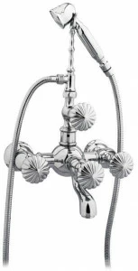 Bronces Mestre Настенный смеситель для ванны на 2 отверстия с ручным душем Retro 035416.c00.50