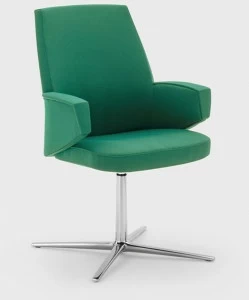 Viganò Офисный стул из ткани с 4 спицами и подлокотниками Grace