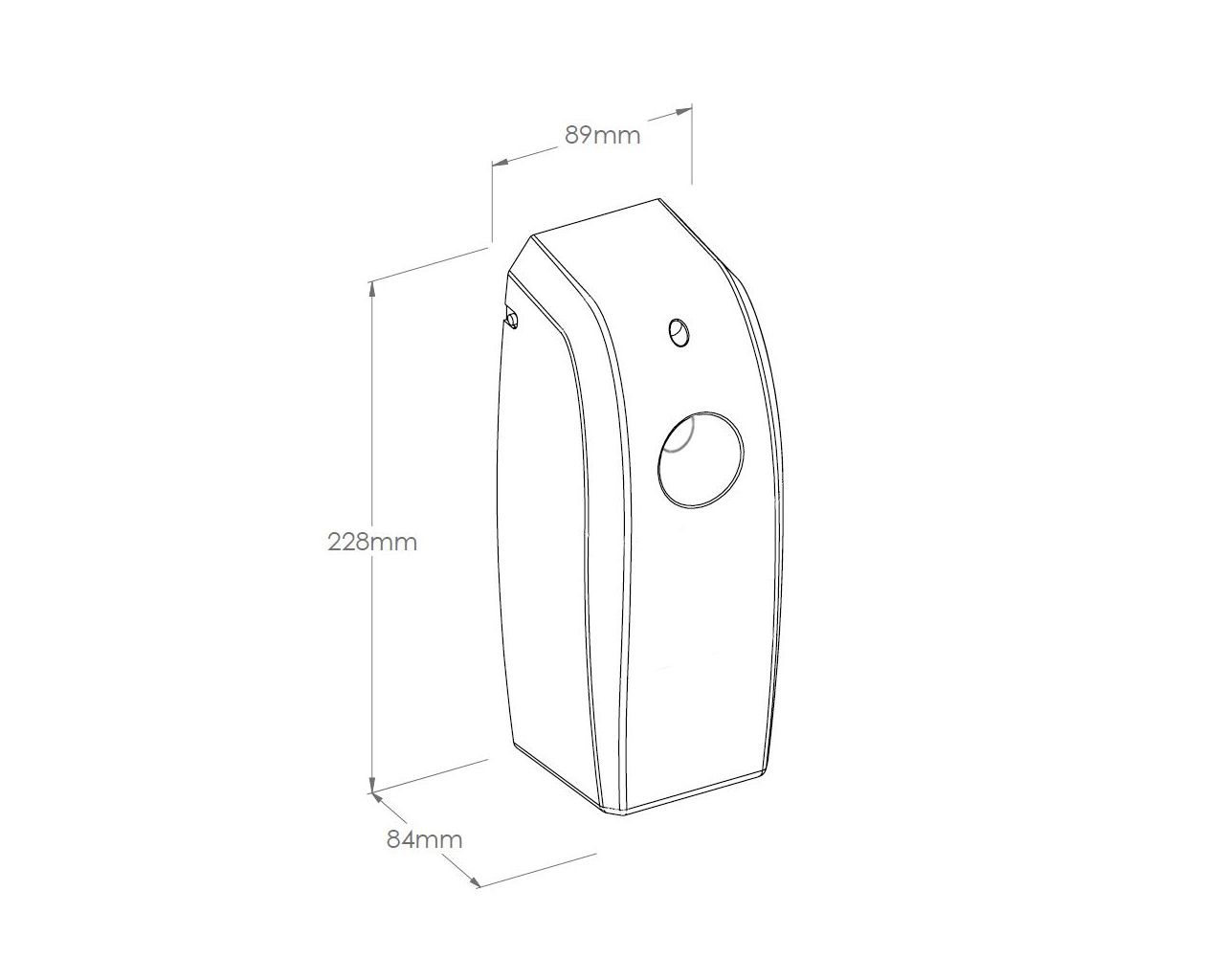GJC701 Электронный освежитель воздуха LCD с программатором, ABS пластик, черный Merida  - Вид №1