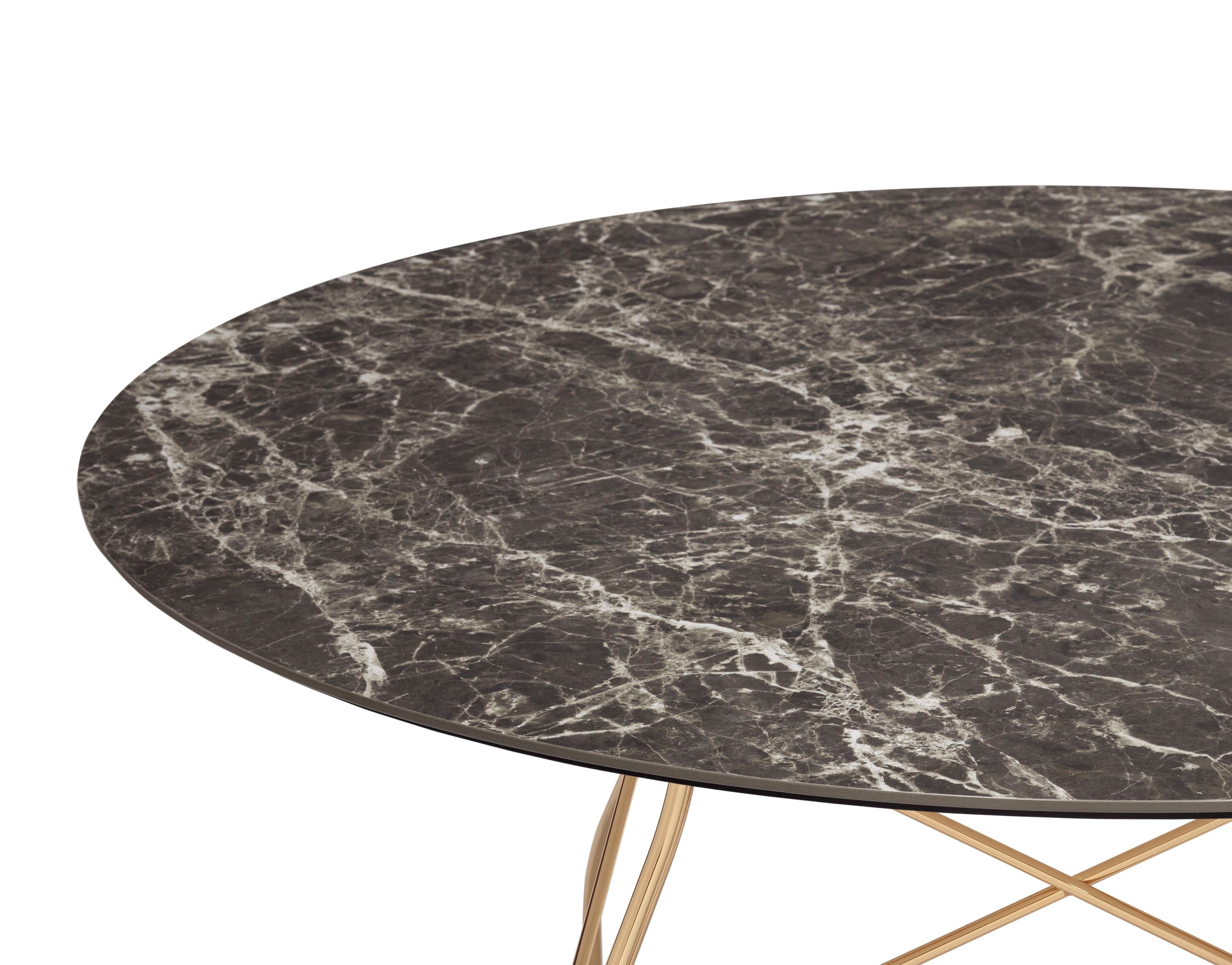 Круглый обеденный стол из керамогранита Kartell GLOSSY ARCH-00051866 - Вид №41