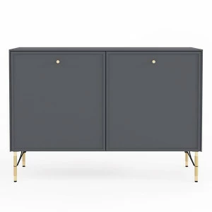 Комод длинный с металлическими ножками темно-серый Moon BRAGIN DESIGN ДИЗАЙНЕРСКИЕ, MOON 00-3862423 Серый