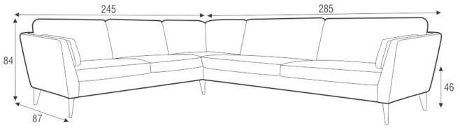 Sits 5-местный модульный угловой диван в ткани Mynta sun-id-1457289 - Вид №3