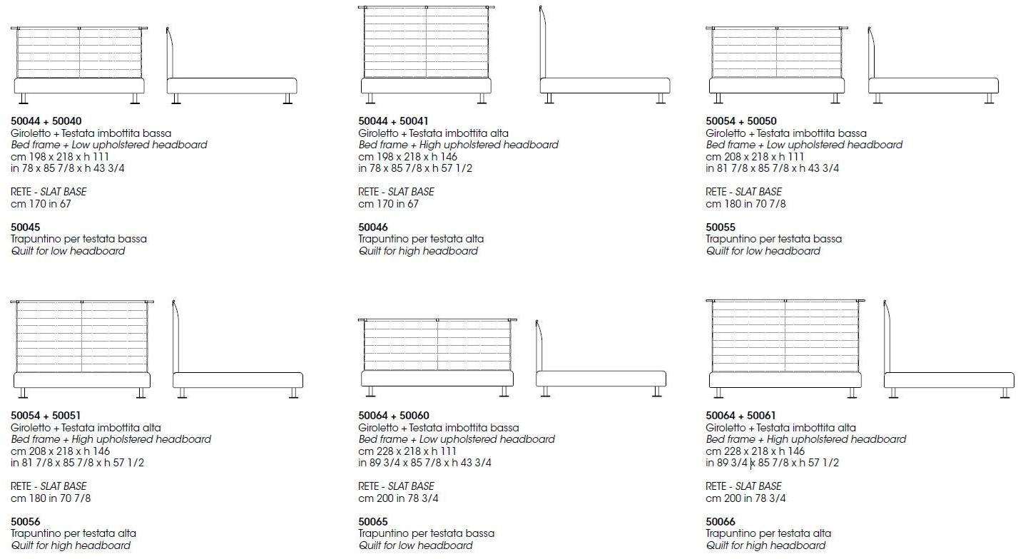 Giorgetti Кожаная кровать с высоким изголовьем sun-id-1423965 - Вид №3