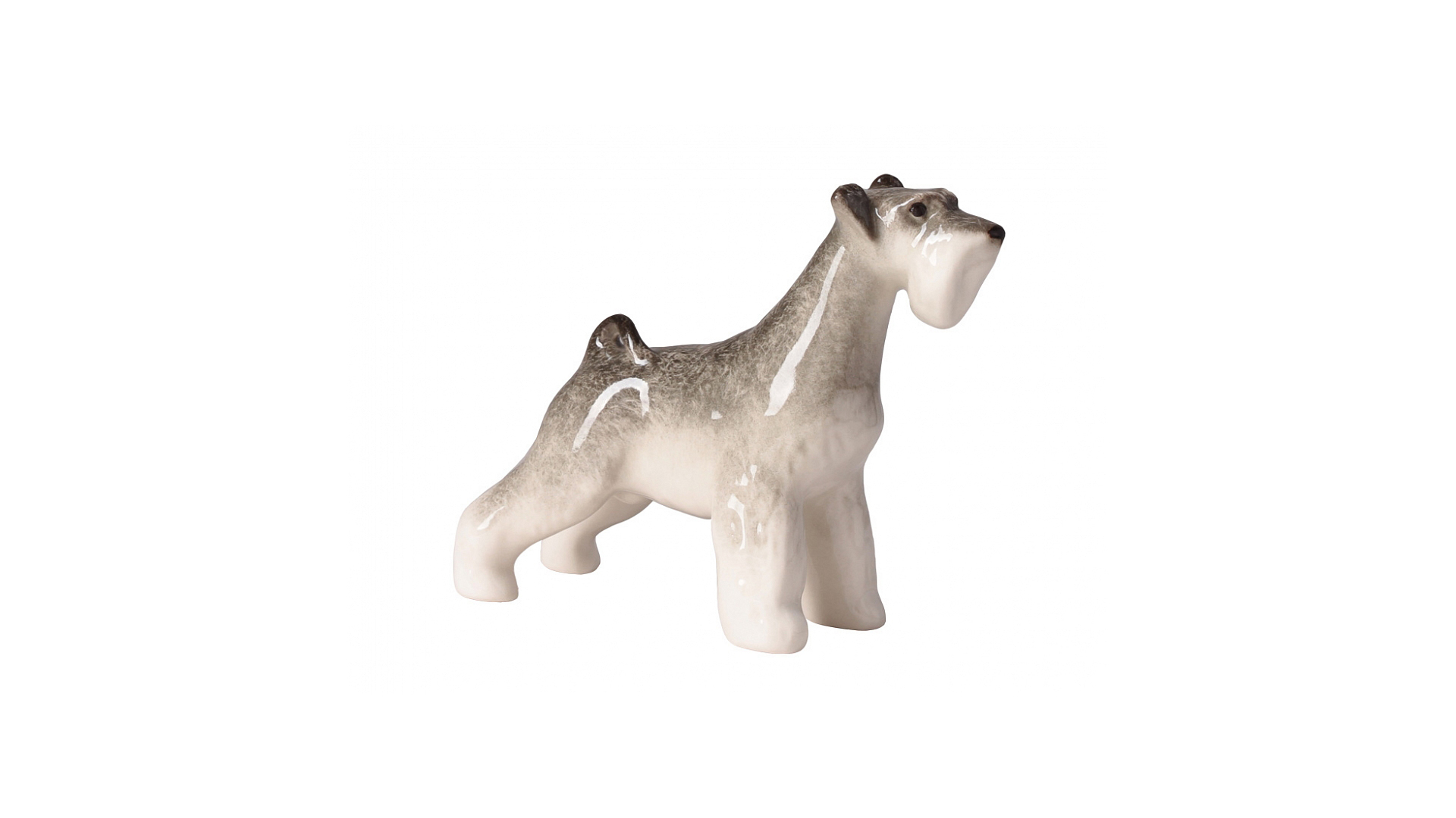 10590757 Императорский фарфоровый завод Скульптура "Цвергшнауцер" Фарфор твердый  - Вид №1