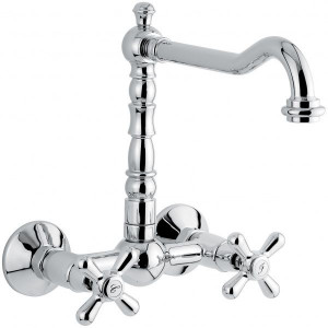 12645OR Настенный смеситель Deco Old для кухни, цвет золото