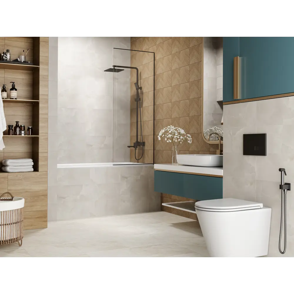 Настенная плитка KREAFORTA Mersey WoodR 20x40 см 1.62 м² матовая цвет бежевый 89413664 STLM-2185393 - Вид №7