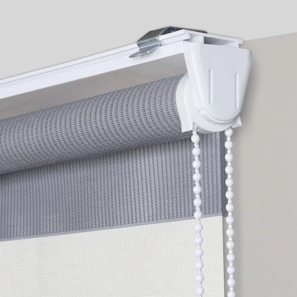 Рулонная штора день-ночь MIAMOZA Петер 40x160 см серая 89411355 STLM-1563646 - Вид №1