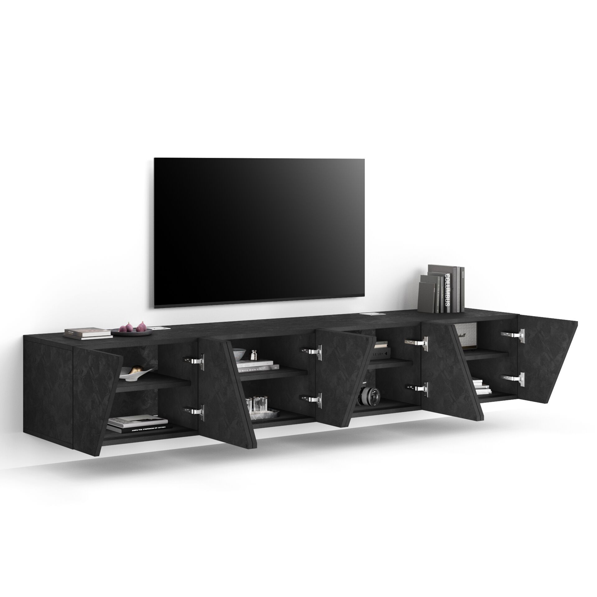 Модульная стена установила оборудованную стену в меламинированном Mobili Fiver EMMA ARCH-00091039 - Вид №16