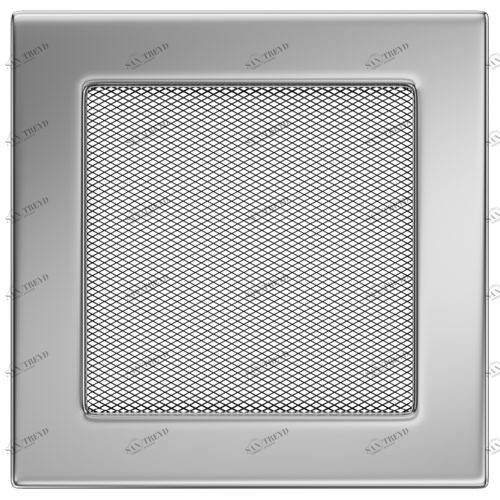 Вентиляционная решетка Kratki 17х17 (никель) 4140