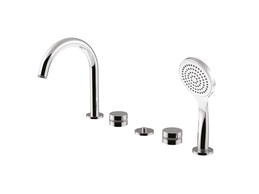 Смеситель для ванны с 5 отверстиями и ручным душем Rubinetteria Giulini MyRing Deluxe ARCH-00027213