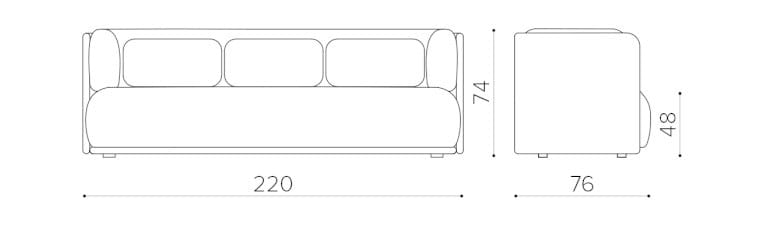3-местный диван True Design шо ARCH-00147231 - Вид №10