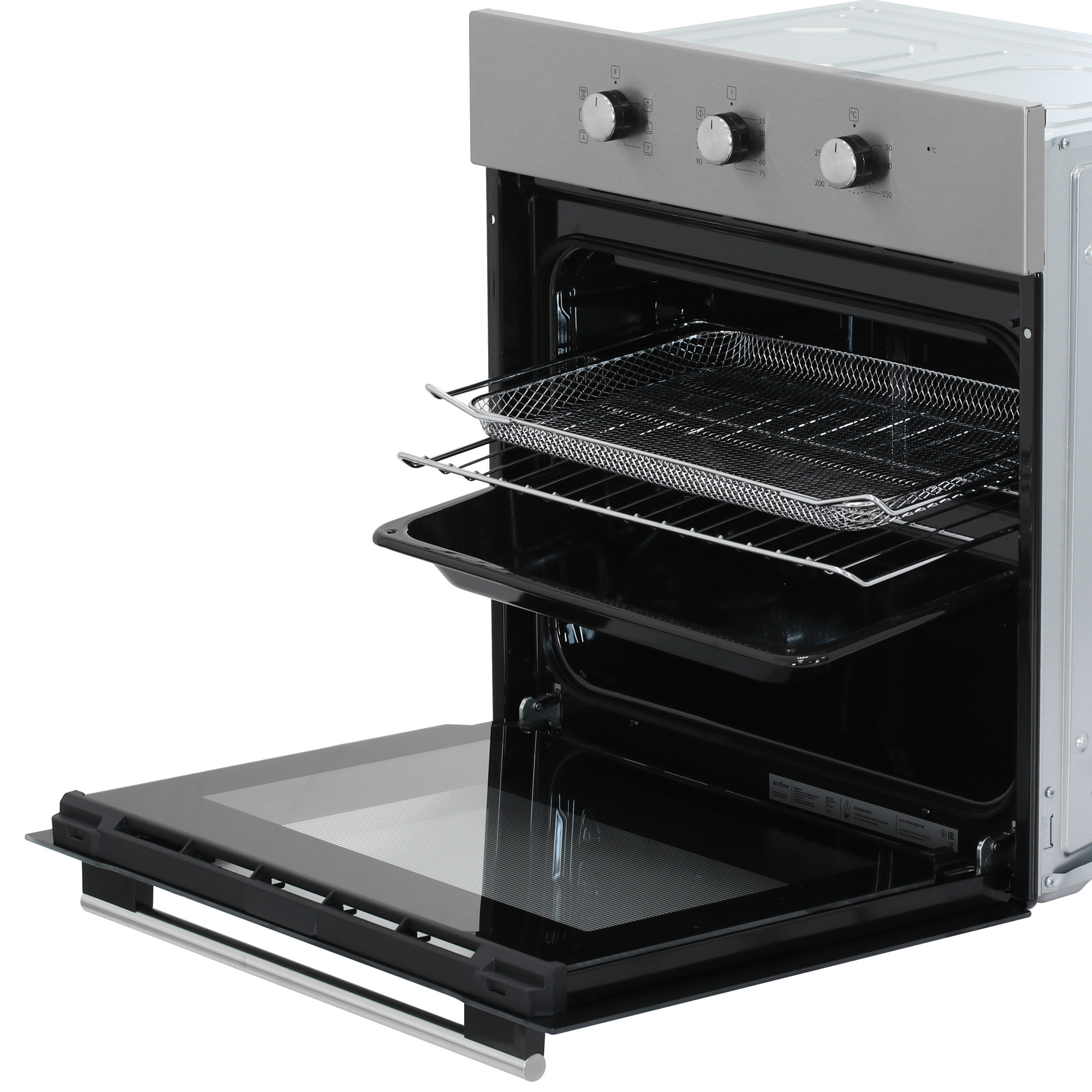 9133300 Электрический духовой шкаф Aceline Airfry-01 серебристый STDN-0134517 - Вид №6