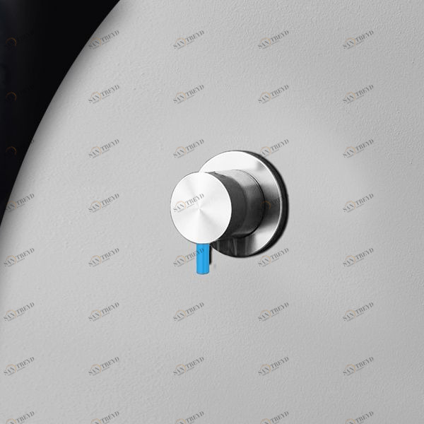 Девиатор трёхрежимный глянцевая сталь с синей ручкой Toki Radomonte TKI11LCIL26