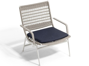 Веревочный садовый стул с подлокотниками