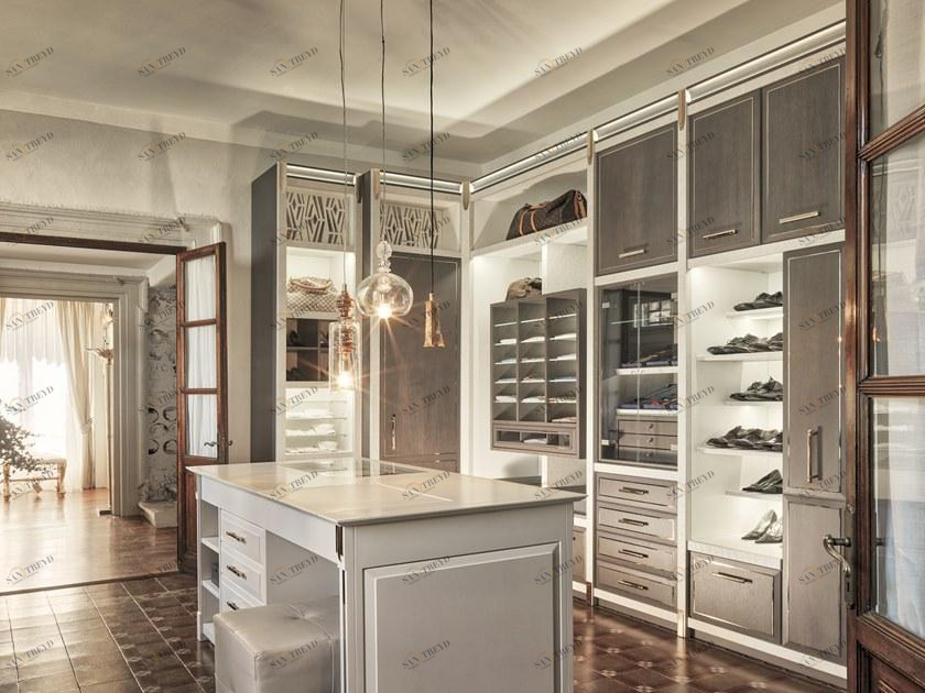 Martini Interiors Гардеробная из дуба со встроенной подсветкой на заказ Essenza sun-id-1504495