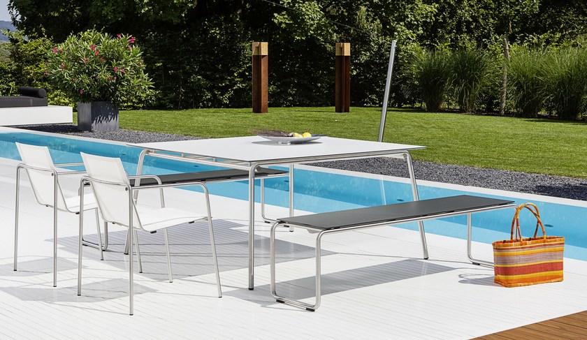 FISCHER MÖBEL Садовая скамейка из ламината Taku sun-id-1479739 - Вид №3