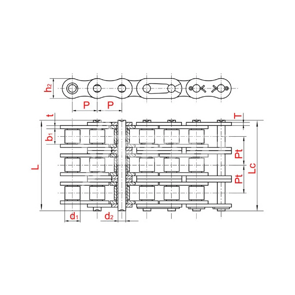 IS4340 Соединительное звено для цепи 24B-3G ISKRA  - Вид №2