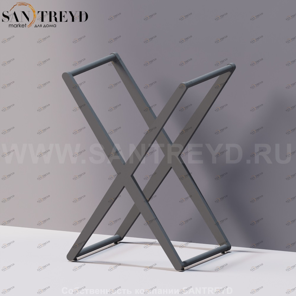 Agape X Полотенцедержатель серый ACOM0539G