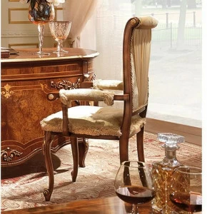 Barnini Oseo Стул с мягкой обивкой и подлокотниками Reggenza luxury X051