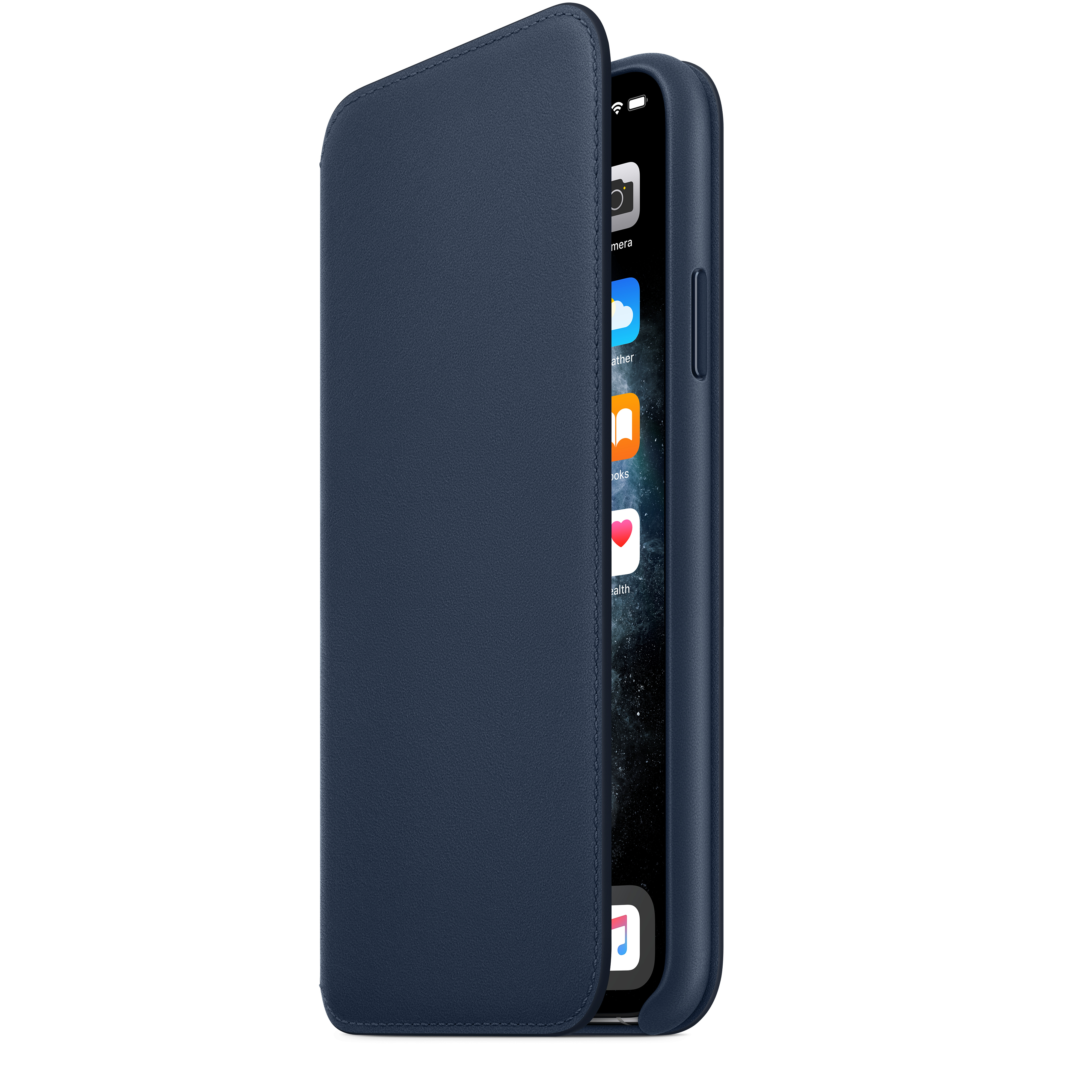 MY1P2ZM/A Iphone 11 pro max leather folio - deep sea blue Apple Santreyd  - Вид №4