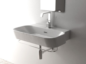 Умывальник с держателем для полотенец