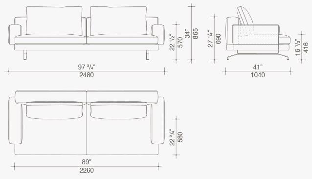 Lema 3-х местный тканевый диван sun-id-1400281 - Вид №10