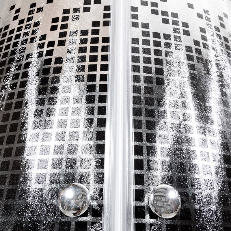 BМ4510 с гидромассажем BLACK Душевая кабина DETO Серия ВМ L 810 N без крыши BLACK - Вид №2