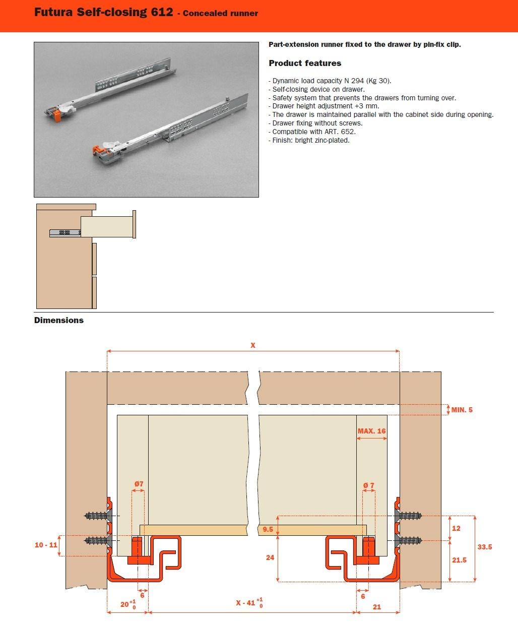 SALICE Направляющая со штифтовым зажимом со встроенной регулировкой sun-id-1491861 - Вид №1