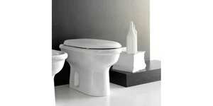 PL11 Приставной унитаз напольный Белый Ceramica Hidra PLUVIA Италия