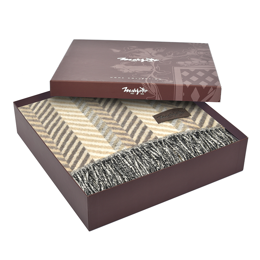 Плед Amazonia, 130х180 см, бежевый/белый MARZOTTO AMAZONIA0021 - Вид №2