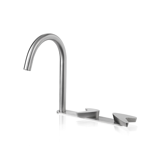 Смеситель на три отверстия для умывальника с изливом ARW121 linki 