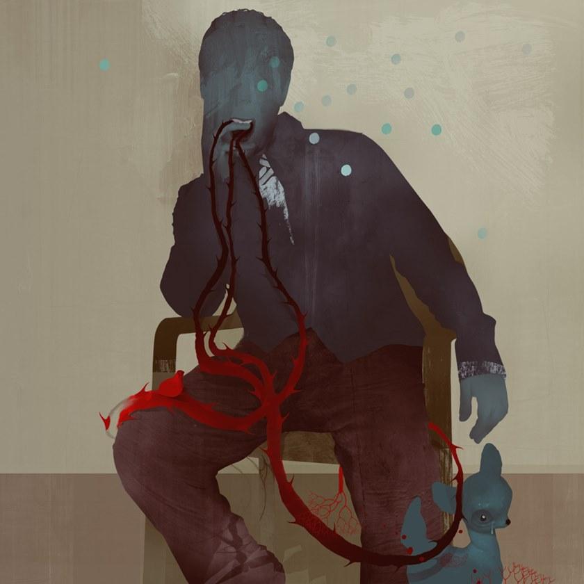 MOMENTI Авторский художественный принт Crazy home paintings Dh-008 - Вид №1