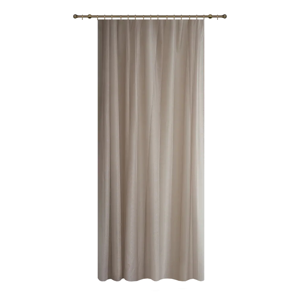 Тюль на ленте Cremelle 250x260 см цвет бежевый WITERRA STLM-2108688 - Вид №1