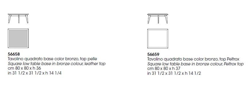 Квадратный мраморный журнальный столик Giorgetti BLEND ARCH-00078561 - Вид №2