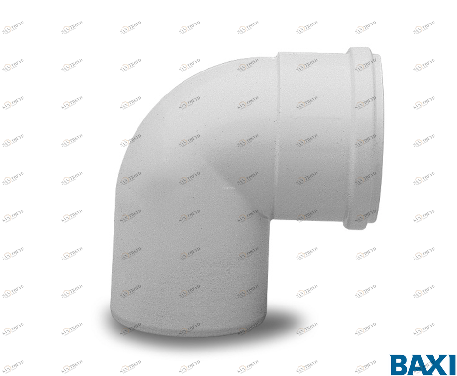 KHG71405921 Отвод полипропиленовый 87°, диам. 80 мм, HT (KHG71405921) BAXI 