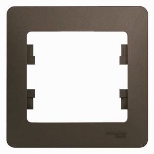 GSL000801 Рамка 1 пост , шоколад Schneider Electric Glossa