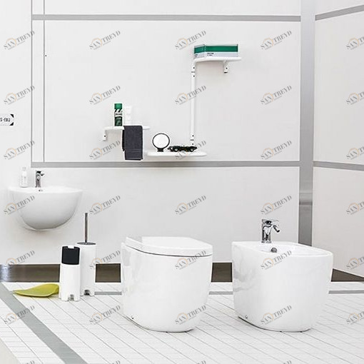 FLV002 Приставной унитаз напольный Белый ArtCeram FILE Италия