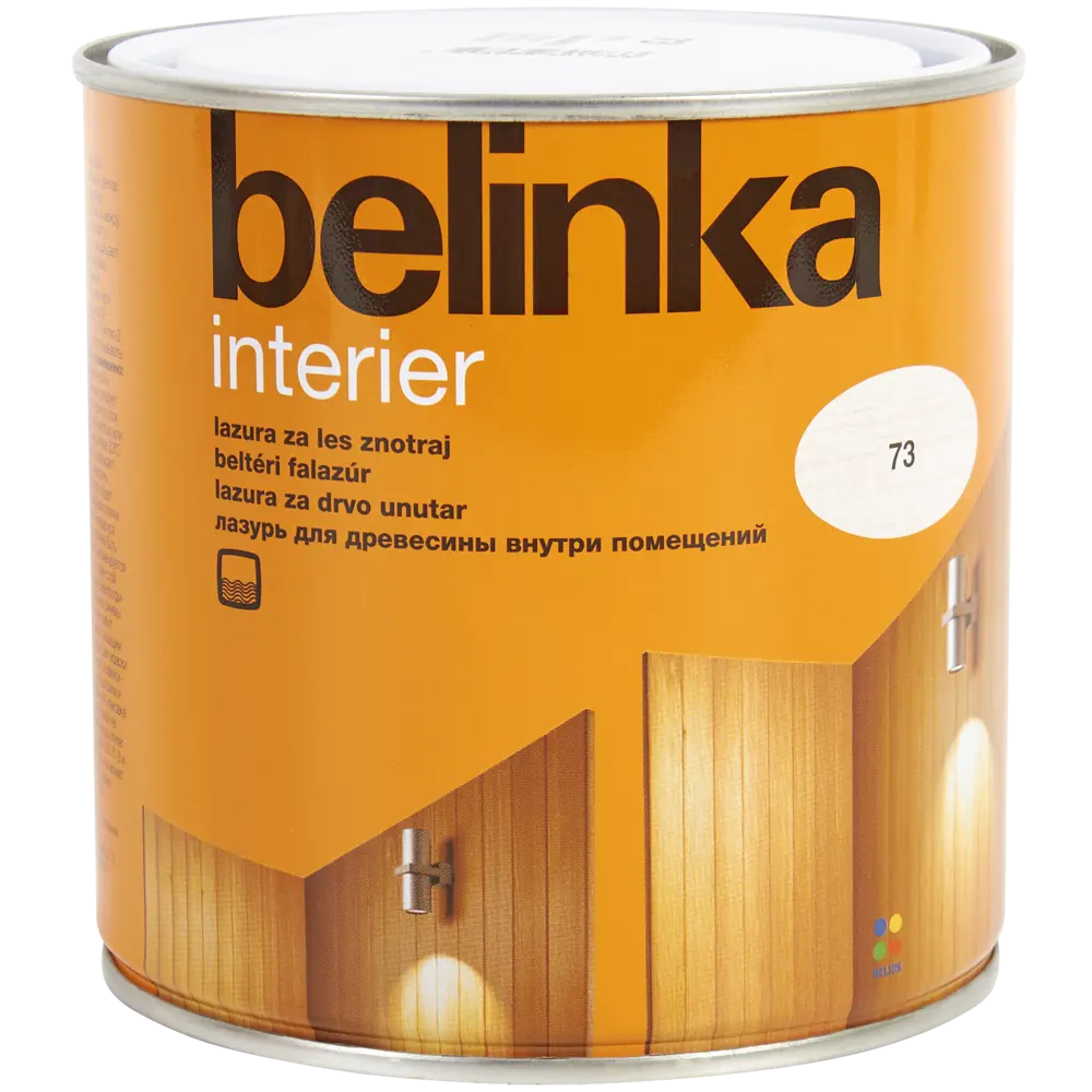 Покрытие защитно-декоративное для дерева Belinka Interier цвет белый 0.75 л STLM-2102691