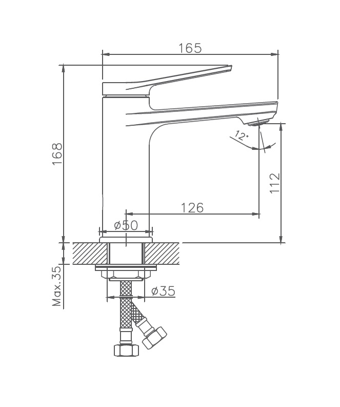 HB10572 Смеситель для раковины , хром Haiba  - Вид №2