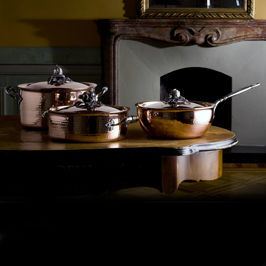 Вок Opus Cupra OCB2409Z, с крышкой, медь/нержавеющая сталь, Ø24 см, 4 л Ruffoni CB24RUFFONI - Вид №2
