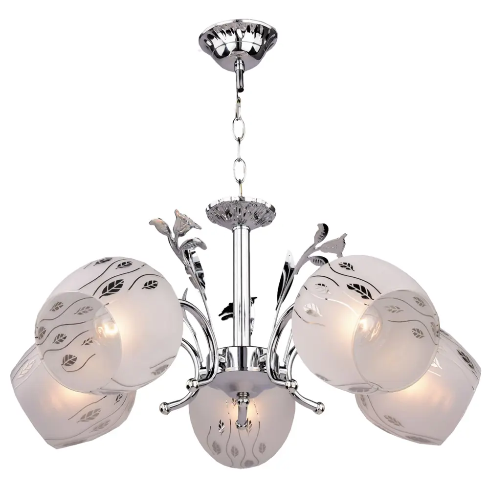Люстра подвесная «Серенада» КС30066/5P, 5 ламп, 15 м², цвет хром КЛЮЧНИК STLM-2172221 - Вид №1