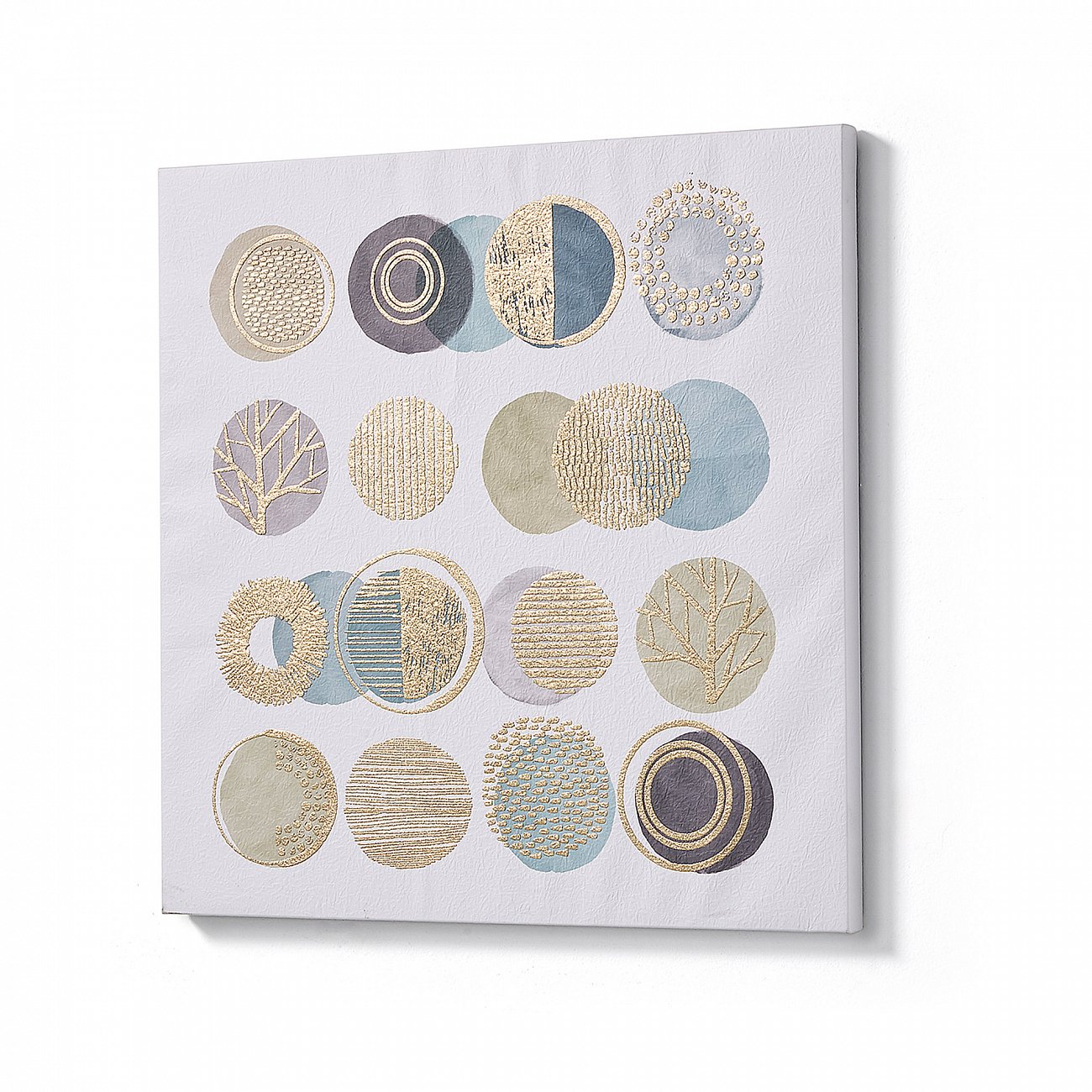 Картина на пергаменте 60х60 см серая Simple от La Forma LA FORMA SIMPLE 343036 Бежевый;серый;разноцветный - Вид №1