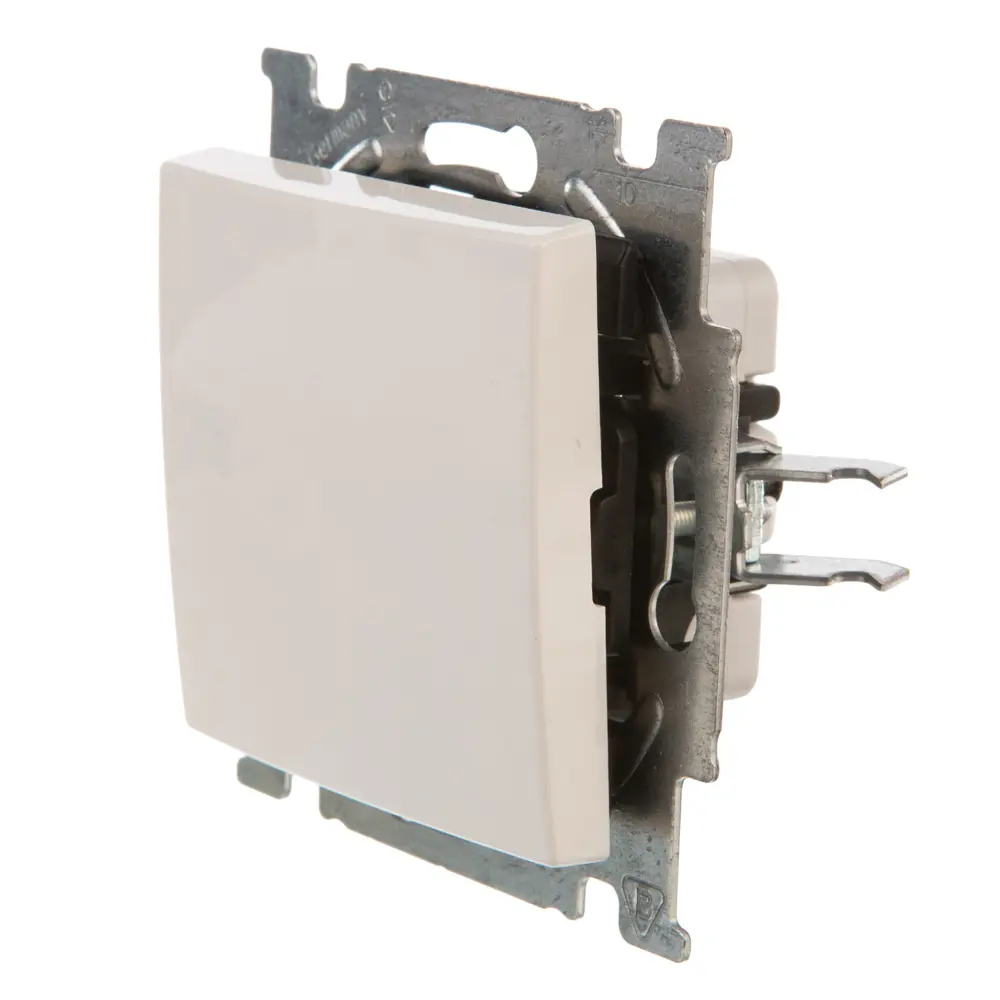 Выключатель встраиваемый ABB Basic 55 1 клавиша, цвет белый Basic55 STLM-2021087 - Вид №2