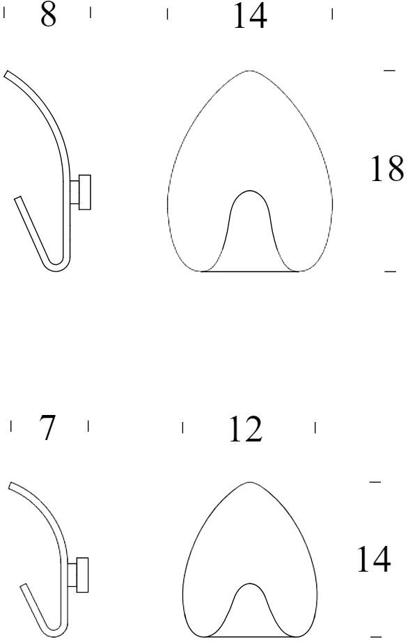 Tonin Casa Настенная вешалка из метакрилата  T7418  - Вид №2