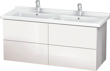 LC626905151 Тумбочка подвесная L-Cube #LC6269 1220 x 469 мм Сосна коричневая, декор Duravit - Вид №2