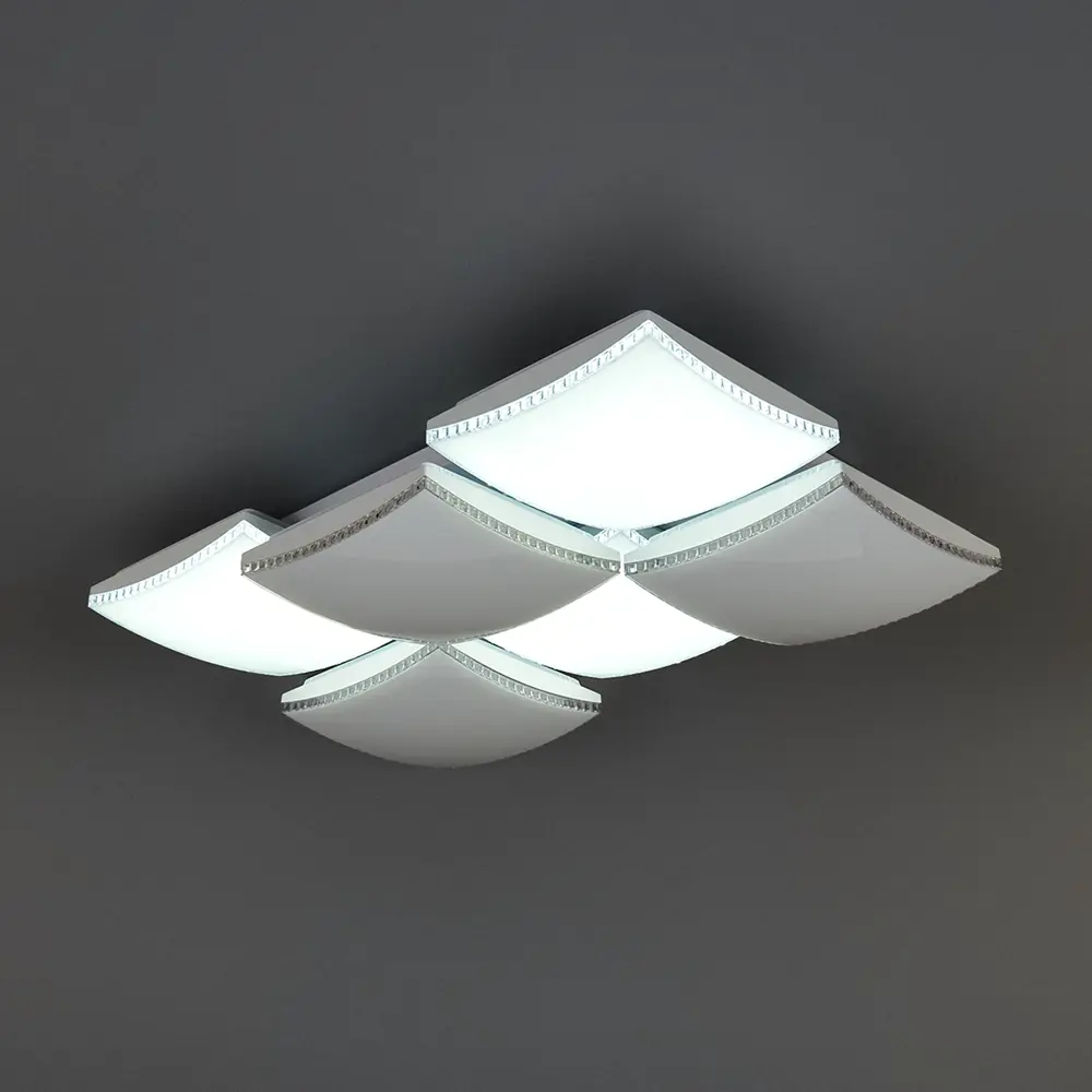 Светильник настенно-потолочный светодиодный Chess с пультом управления, 37.5 м², регулируемый свет, цвет белый Escada STLM-2048949 - Вид №7