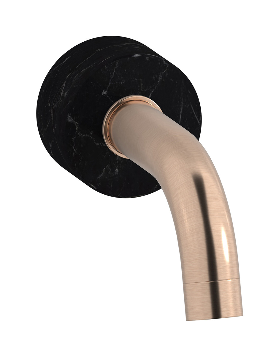 Настенный излив для ванны WE ARE IB mr327sr_2 Brushed Rose Gold Marmo